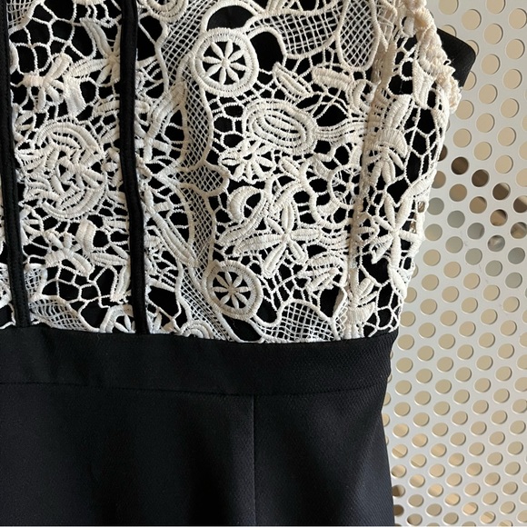 VGUC Cooper St Dress Black Skirt and White Lace top half Size 4 - Picture 4 of 11